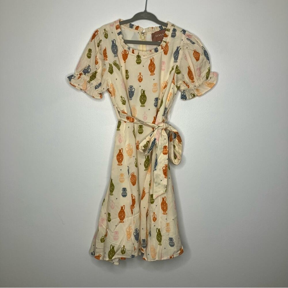 NWT JESSAKAE Madrigal Girls Dress Cream 6/7 Years
